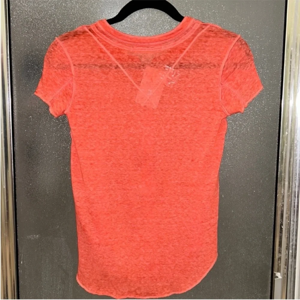 Free people Kia Henley Short sleeve tee